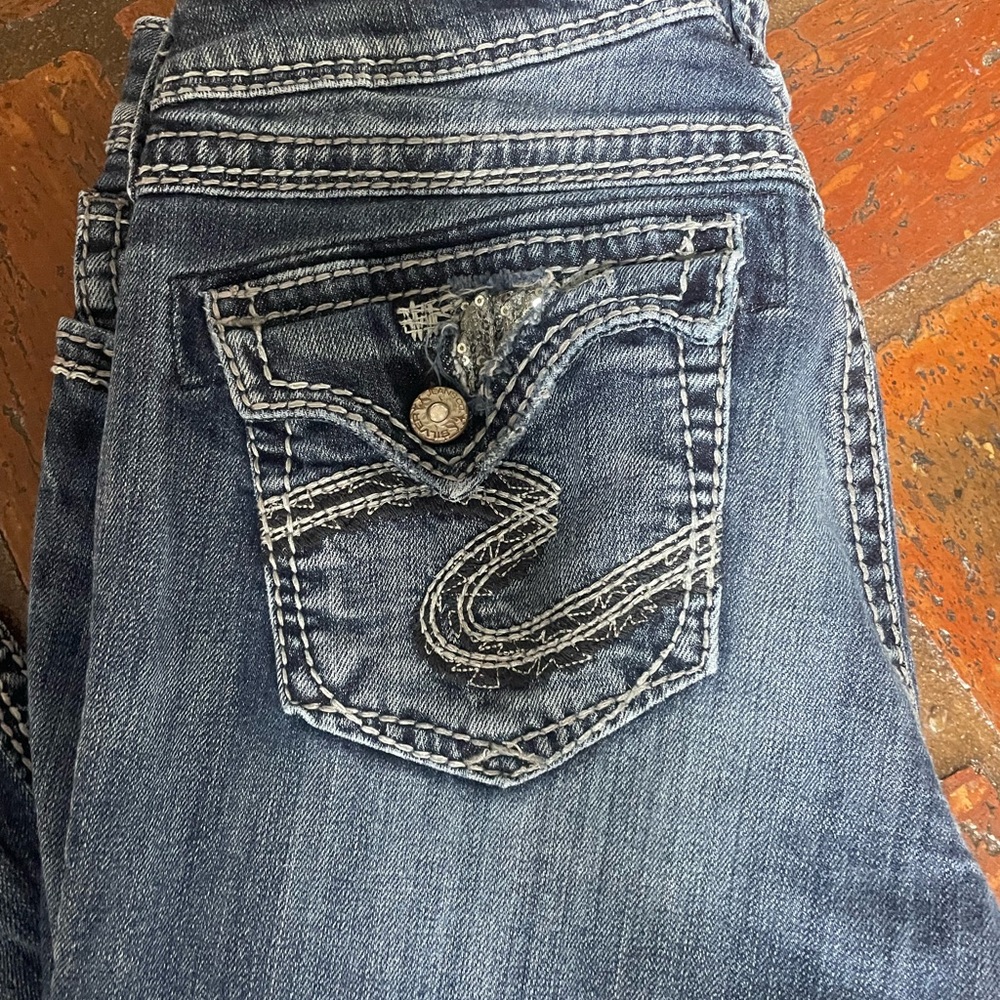 Silver Bootcut Jeans